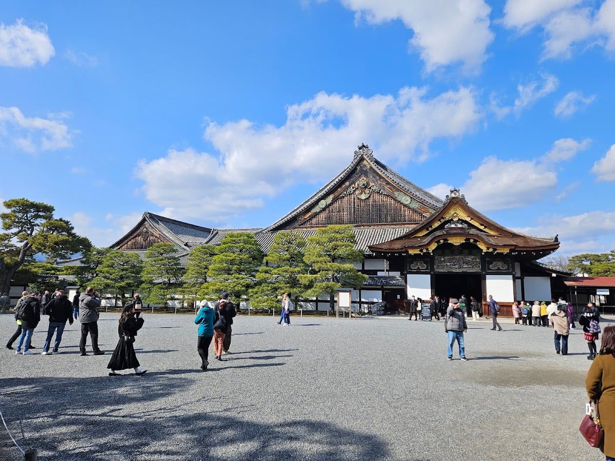 Nijo Castle Gardens at Dusk - castle garden in Kyoto